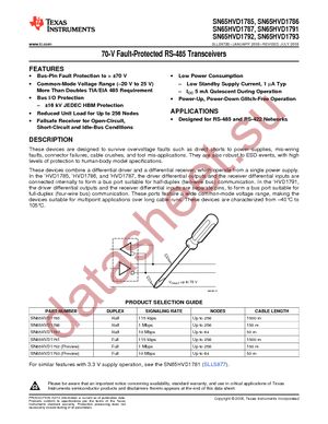 SN65HVD1786DRG4 datasheet  